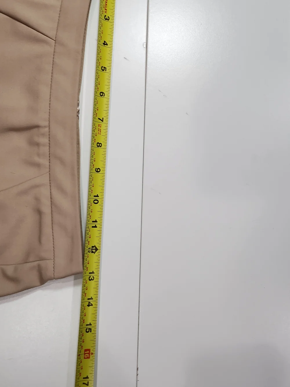 MNG Basics Beige High Waist Fitted Pencil Skirt Size 2